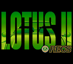 Lotus II title screen for Sega Genesis